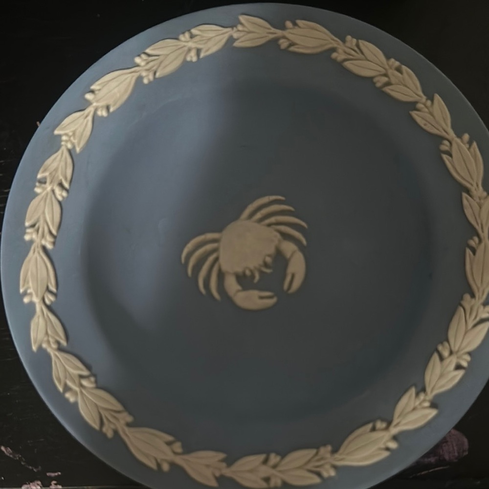 Wedgwood Blue and Cream Dinnerware Decorative Plate